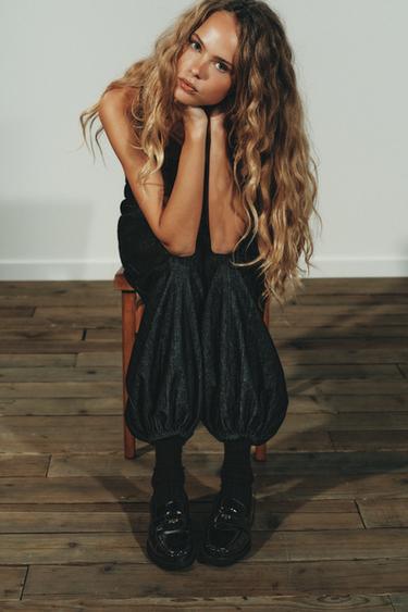 Zara Лакированные пенни-лоферы