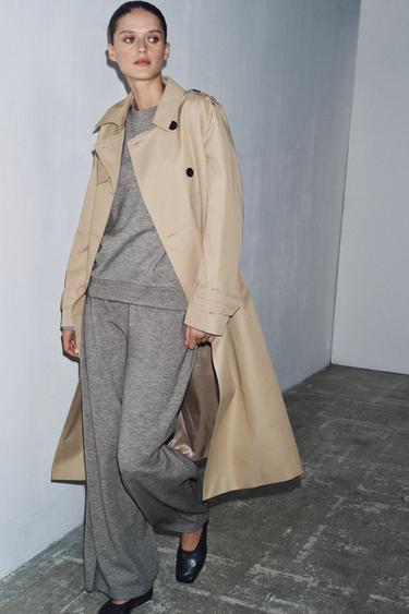 Zara Широкие брюки из мягкой ткани