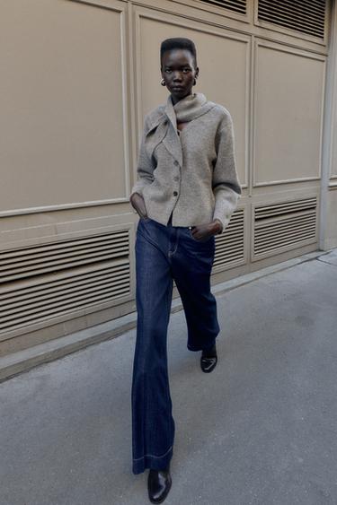 Zara Кардиган с шарфом из той же ткани