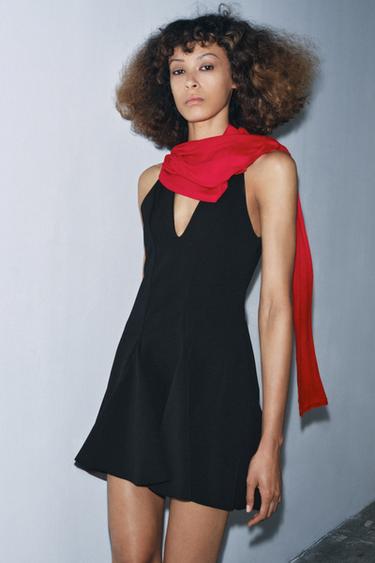 Zara Короткое платье с юбкой годе