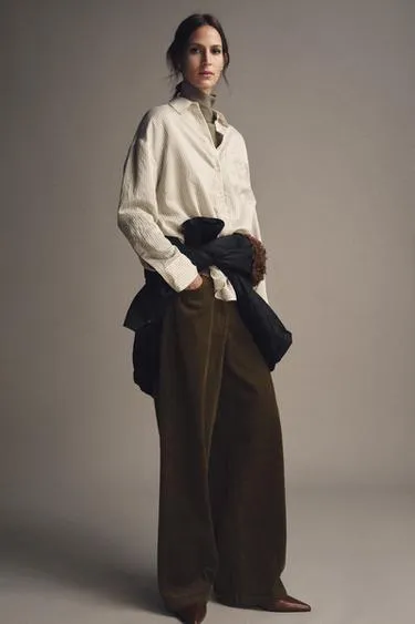 Вельветовые брюки WIDE LEG — ZW COLLECTION