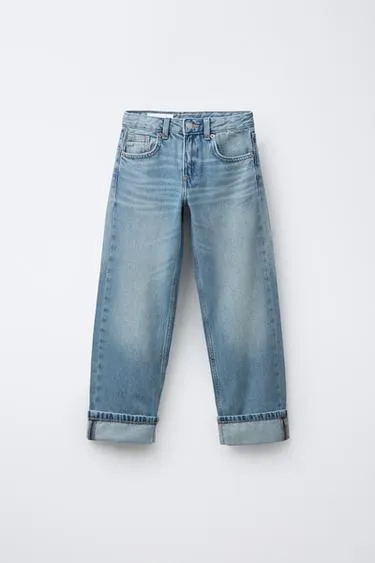 Джинсы STRAIGHT с заплатками-сердечками- Заказать в России