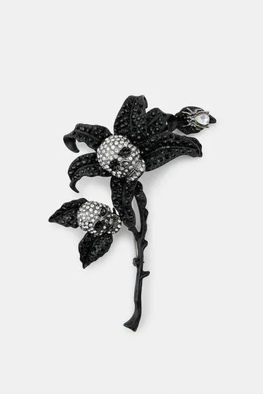 Брошь «череп»- Заказать в России