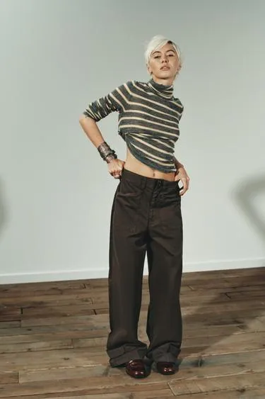 Брюки карго с карманами- Заказать в России