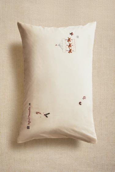 Zara Детский новогодний наволочка с фигурным узором купить с доставкой.