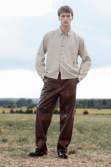 Zara Рубашка в клетку LIMITED EDITION CROPPED FIT