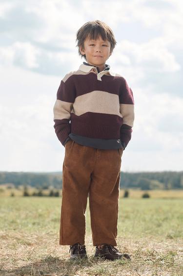 Zara Поло из 100% шерсти с полосками, ограниченной серией купить с доставкой.