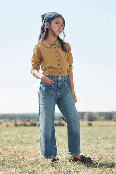 Zara Джинсы с широкими штанинами с карманами - ограниченной серией купить с доставкой.