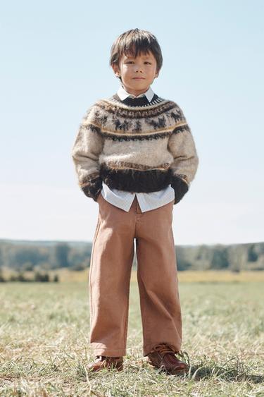 Zara Ограниченное издание вязаного свитера с принтом