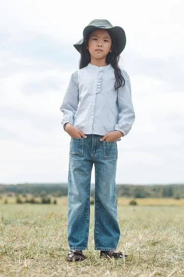 Рубашка в полоску LIMITED EDITION с оборкой- Заказать в России