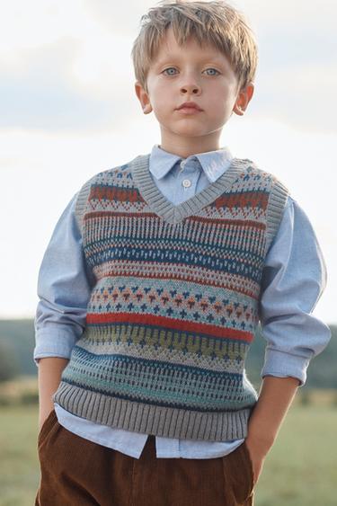 Zara Вязаный жилет LIMITED EDITION GRECA с шерстью