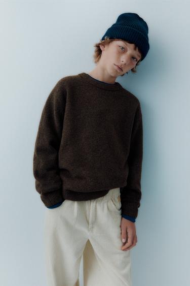 Zara Мягкий трикотажный джемпер с шерстью