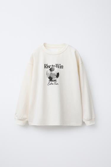 Zara Футболка с принтом «спорт»