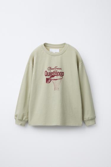 Zara Футболка с принтом «спорт»