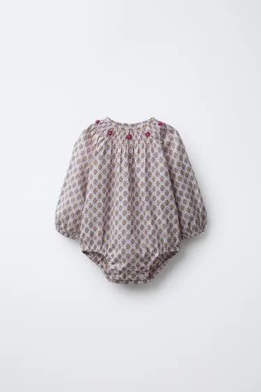 Комбинезон с цветочным принтом