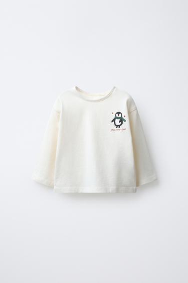 Zara Лонгслив «пингвин» SOFT