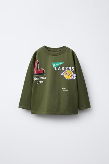 Zara Лонгслив с принтом LOS ANGELES LAKERS NBA
