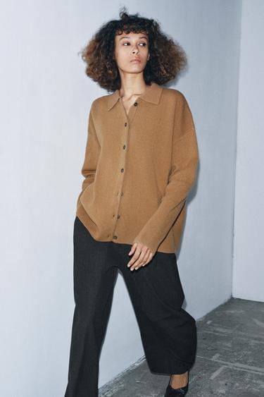 Zara Кардиган оверсайз из 95% шерсти