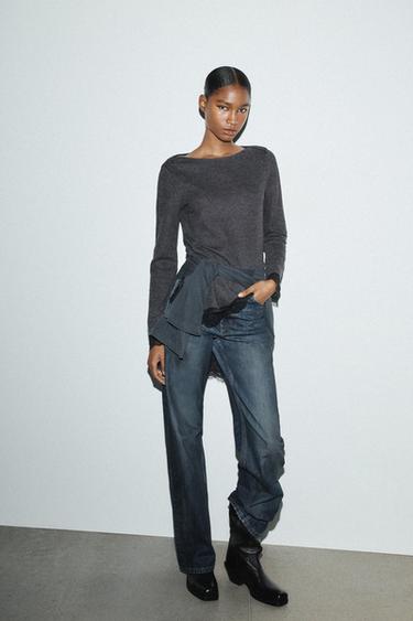 Zara Топ из мягкого кружева