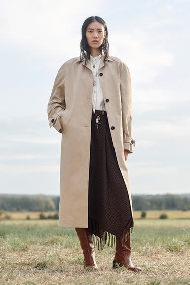 Zara Пальто LIMITED EDITION STRAIGHT TRENCH COAT