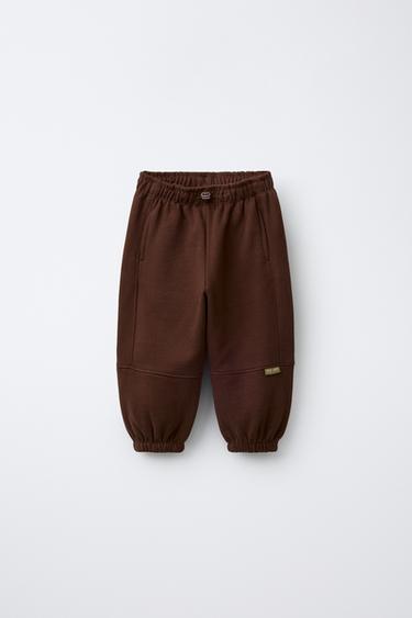 Zara Мягкие джоггеры с этикеткой