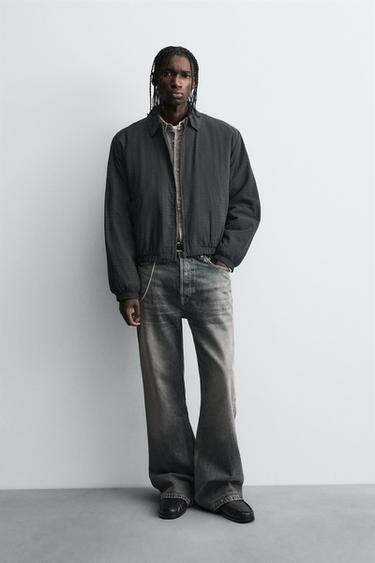 Zara Стеганая куртка из рельефной ткани
