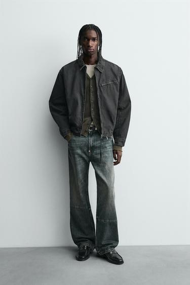 Zara Утепленная джинсовая куртка