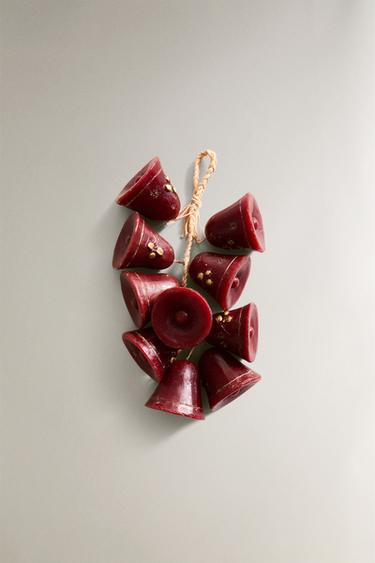 Zara Набор рождественских свечей каскад колокольчиков (упаковка из 10 штук)