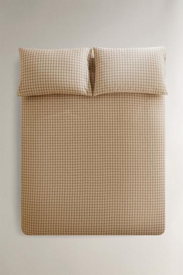 Zara Плед из хлопкового фланеля в клетку