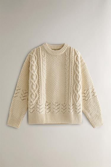 Zara Свитер с косами для рождества