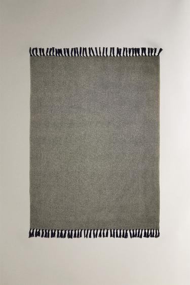 Zara Плед с бахромой