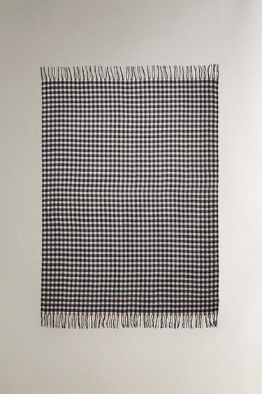 Zara Плед SOFT GINGHAM CHRISTMAS купить с доставкой.