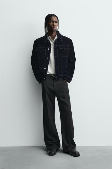 Zara Куртка с флокированным вельветом