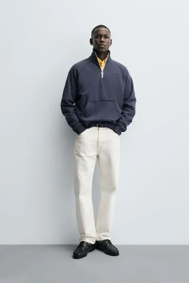 Толстовка с воротником на молнии- Заказать в России