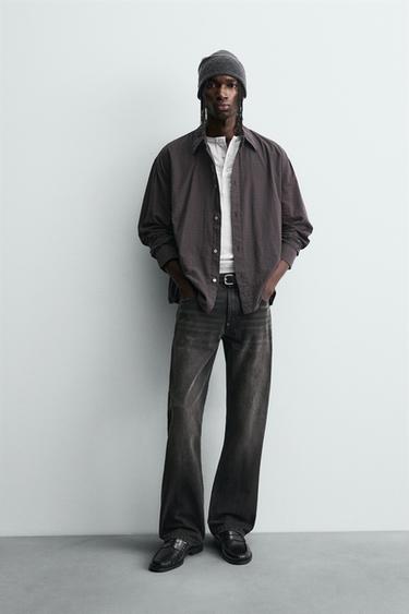 Zara Рубашка RELAXED FIT в клетку