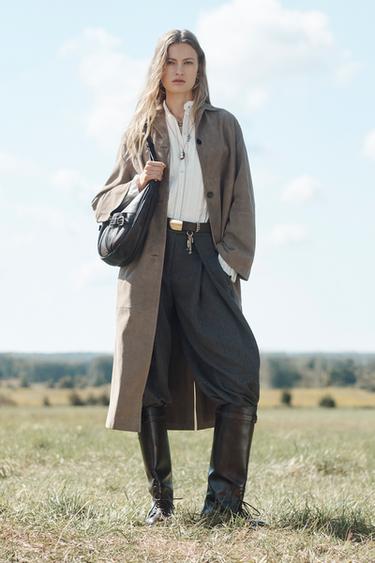 Zara Сумка на плечо из ограниченной коллекции из кожи