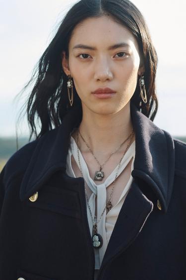 Zara Серьги с подвеской на цепочке LIMITED EDITION купить с доставкой.