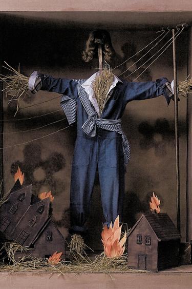 Zara Джинсовый комбинезон с эффектом потертости TRF