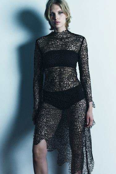 Zara Платье миди асимметричного кроя — LIMITED EDITION купить с доставкой.