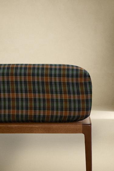 Zara Фланелевый простынный чехол в клетку