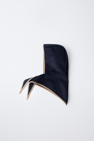 Zara Шерстяная куртка с капюшоном купить с доставкой.