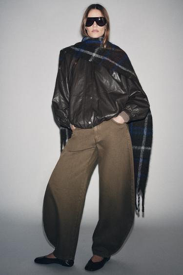 Zara Бомбер из искусственной кожи — ZW COLLECTION