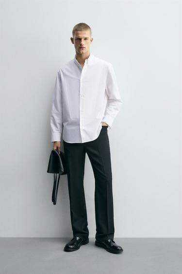 Zara Рубашка SLIM FIT с планкой