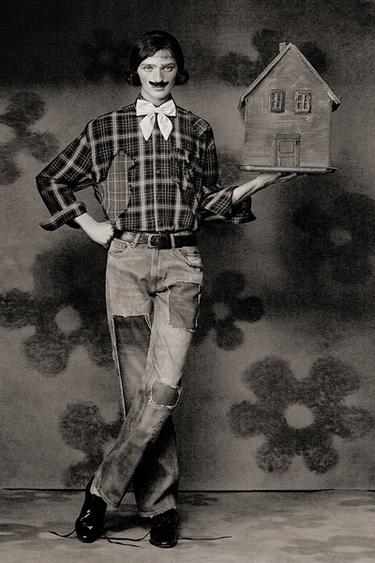 Zara TRF джинсы с низкой посадкой и заплатками с разрывом