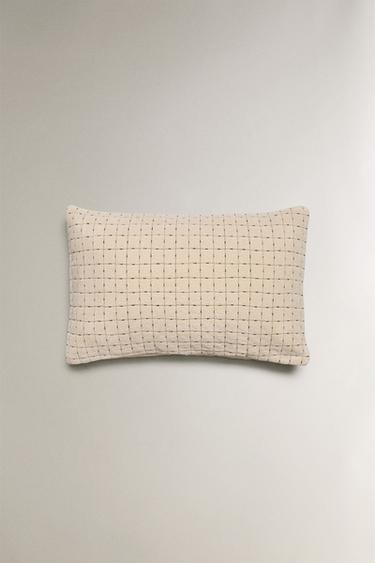 Zara Чехол для подушки с квадратными стежками