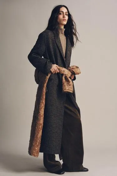 Пальто в клетку — ZW COLLECTION- Заказать в России