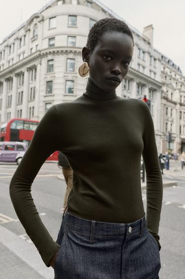 Zara Базовый однотонный свитер