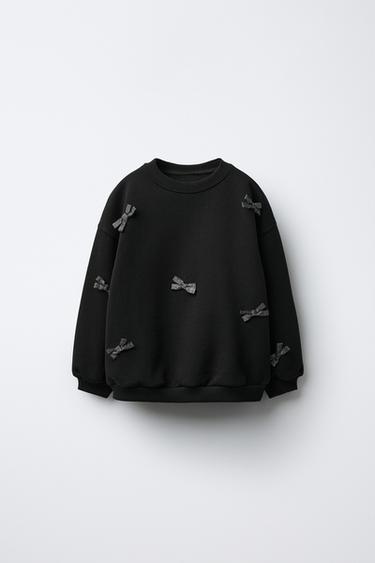 Zara Толстовка с бантами и блестками