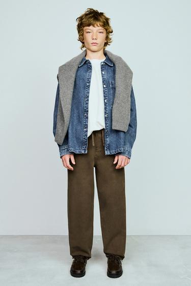 Zara Мягкие брюки с декоративной строчкой