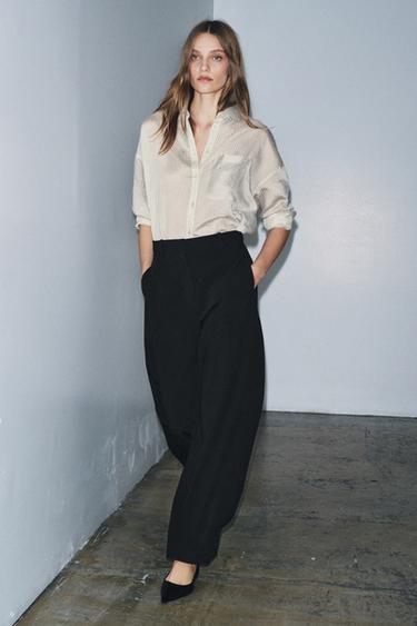 Zara Брюки баллон с пуговицами — ZW COLLECTION